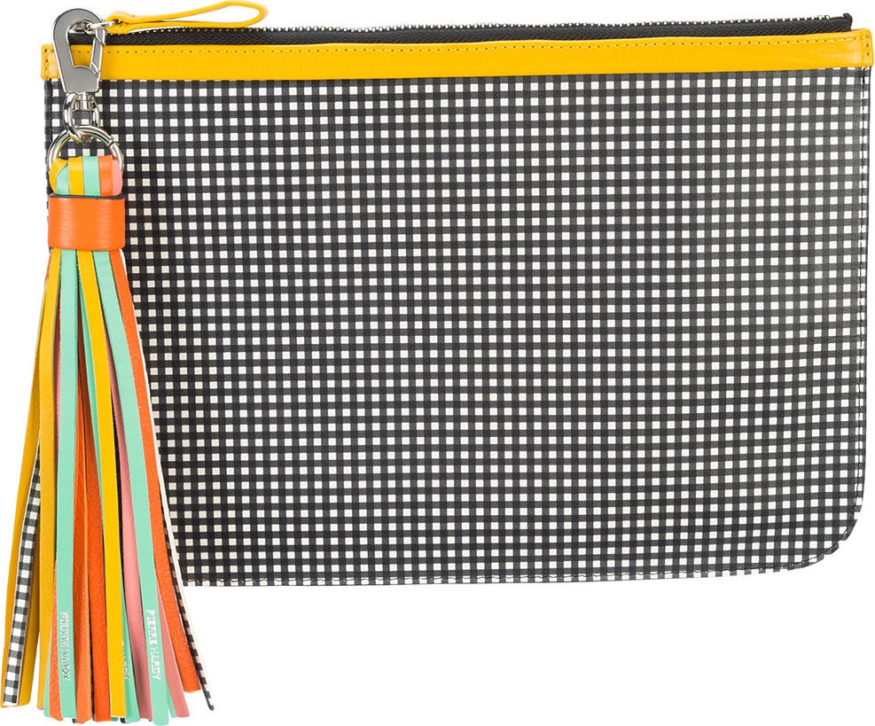 Pierre Hardy checkered print clutch