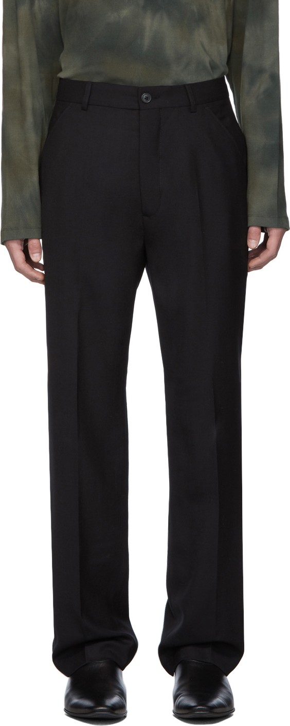 Our Legacy Black Wool Chino 22 Trousers
