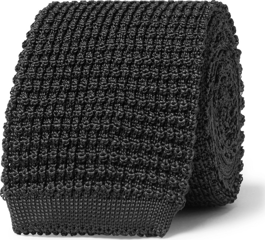 Canali 6.5cm Knitted Silk Tie