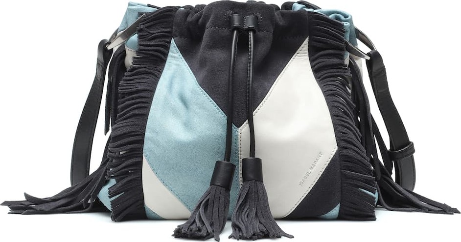 Isabel Marant Jeeba leather and suede shoulder bag