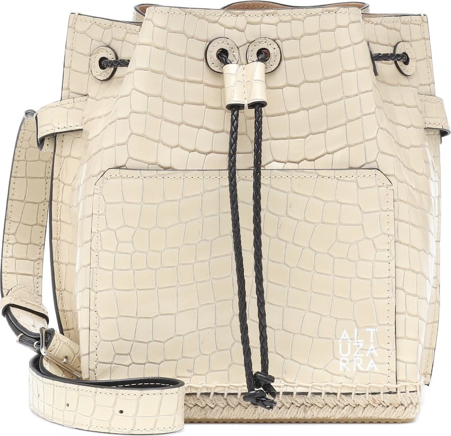 Altuzarra Espadrille croc-effect bucket bag