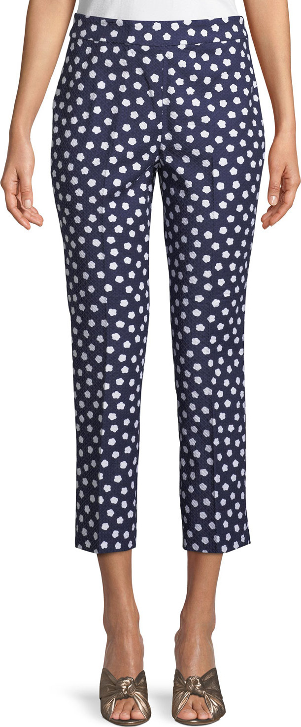 Kate Spade New York cloud dot jacquard ankle pants