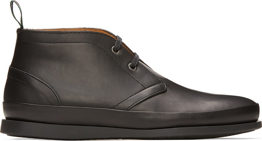 Ps By Paul Smith Black Cleon Desert Boots