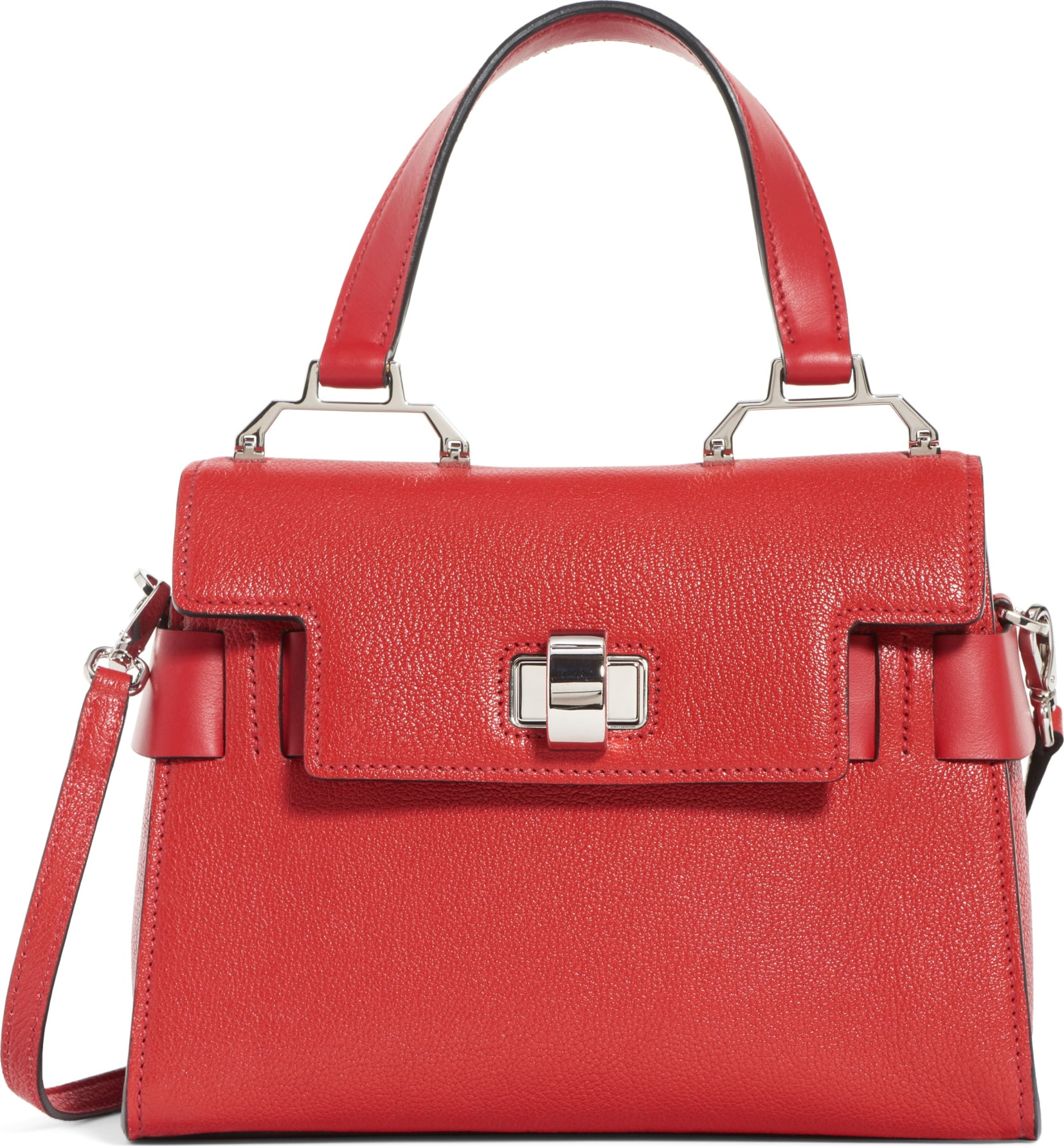Miu Miu Madras Leather Top Handle Satchel