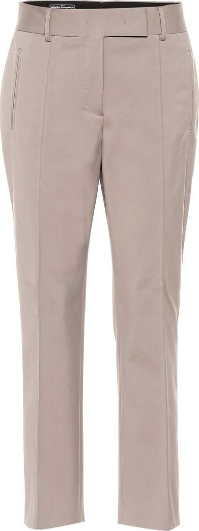 Salvatore Ferragamo Stretch cotton-blend pants