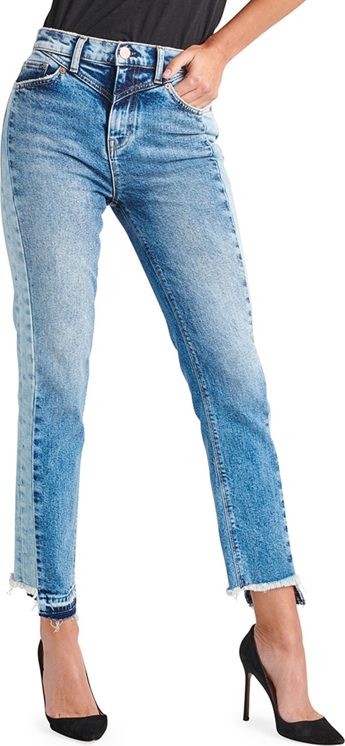 Hudson Zoeey High-Rise Straight Cropped Jeans with Front Yoke