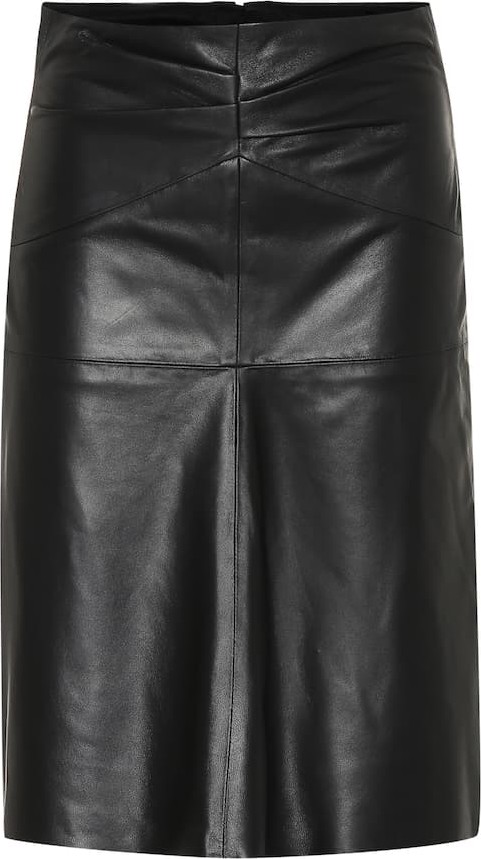 Isabel Marant Gladys leather midi skirt