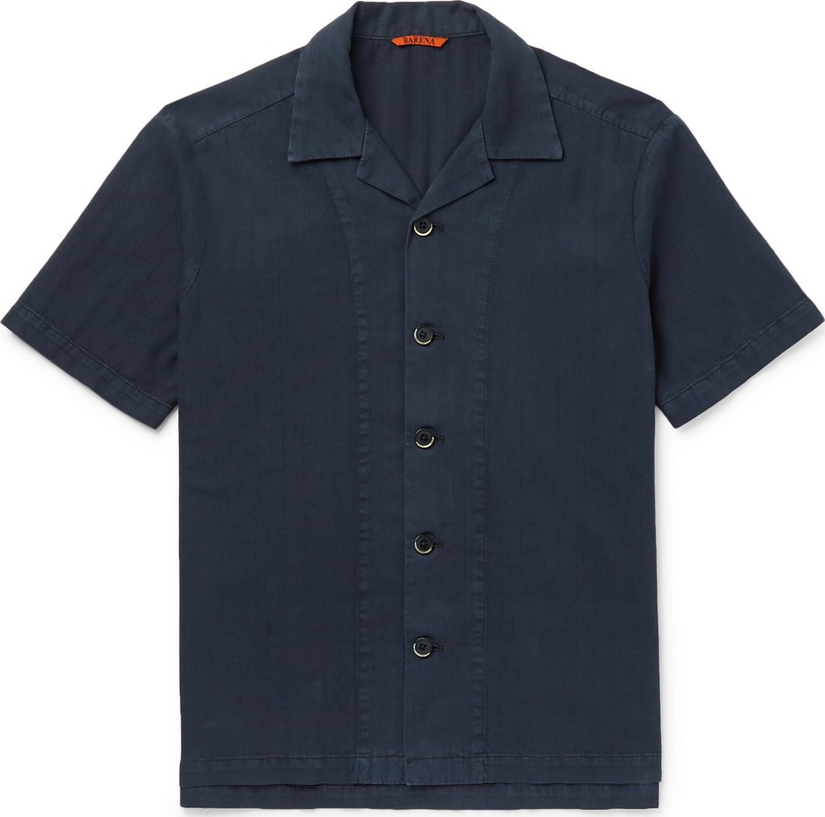 Barena Camp-Collar Cotton Shirt