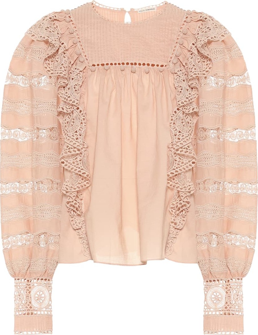 Ulla Johnson Ruffled cotton-blend blouse