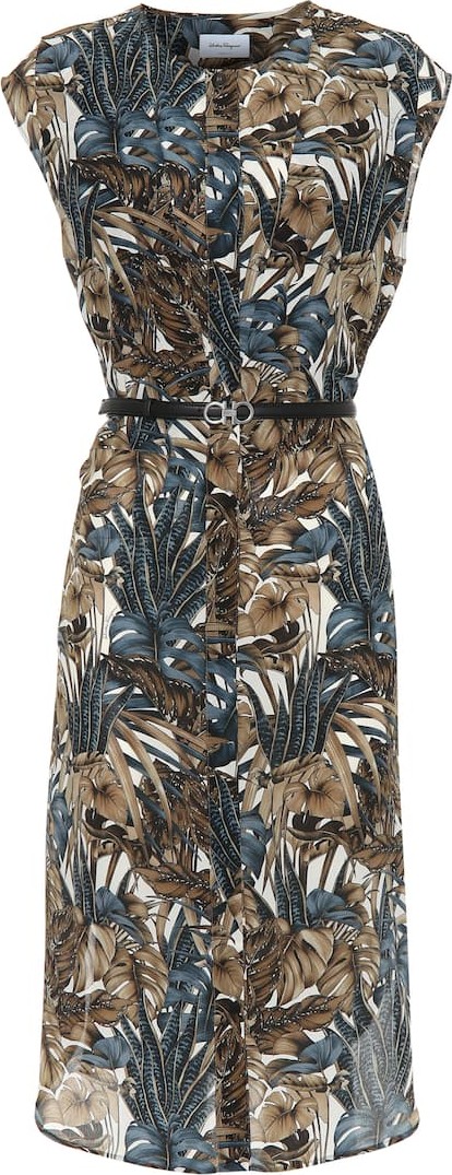 Salvatore Ferragamo Printed silk dress