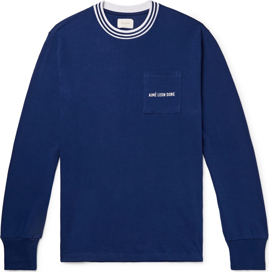 Aimé Leon Dore Logo-Embroidered Cotton-Jersey T-Shirt