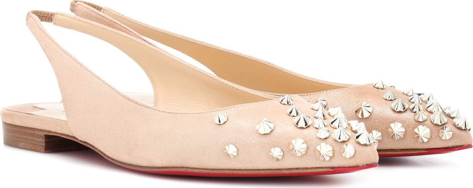 Christian Louboutin Drama Sling suede ballet flats