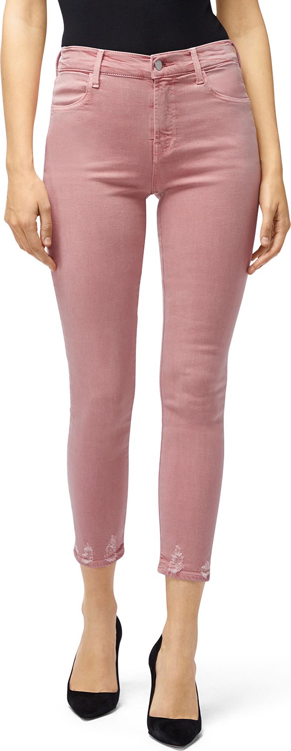 J BRAND Alana High-Rise Cropped Tie-Dye Jeans