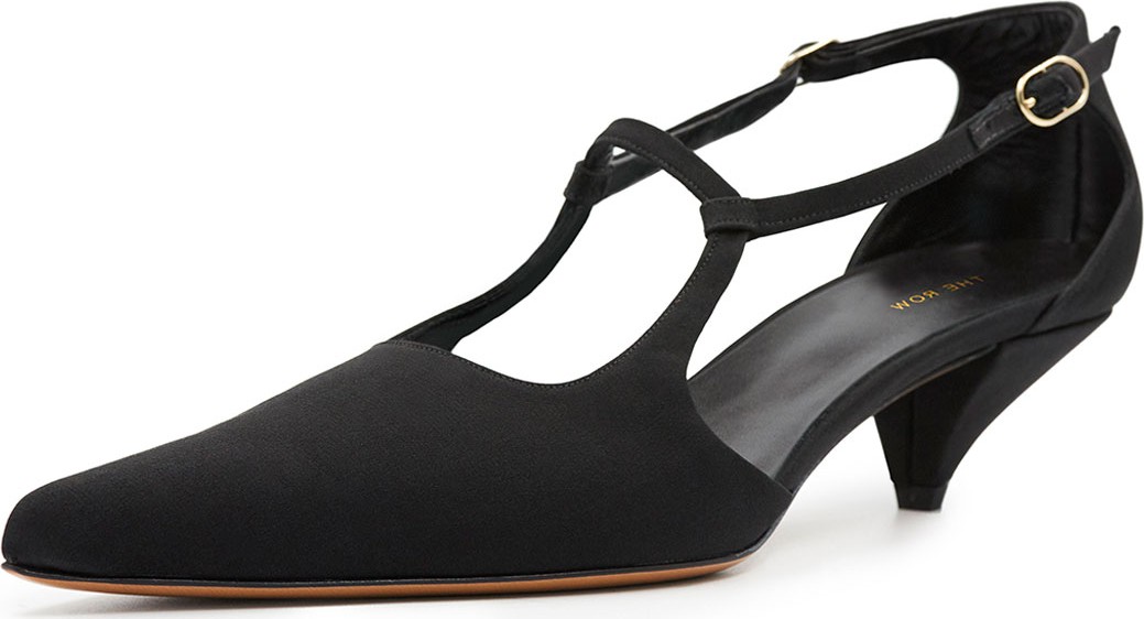 THE ROW Bourgoise Salome Satin Pumps