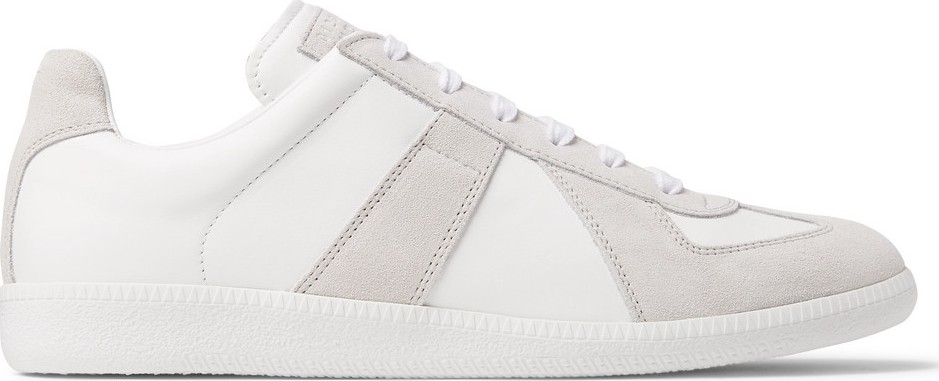 Maison Margiela Replica Suede and Leather Sneakers