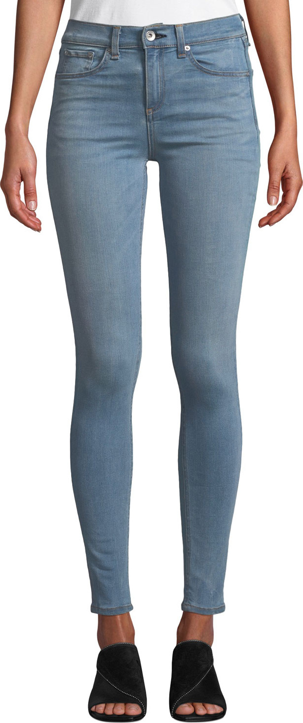 Rag & Bone High-Rise Ankle Skinny Jeans
