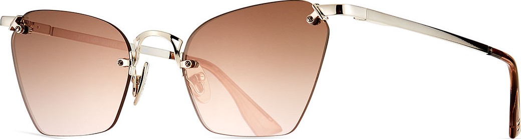 Le Specs Pit Stop Rimless Cat-Eye Sunglasses