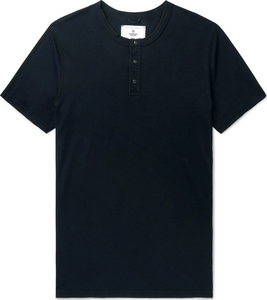 REIGNING CHAMP Slim-Fit Cotton-Jersey Henley T-Shirt