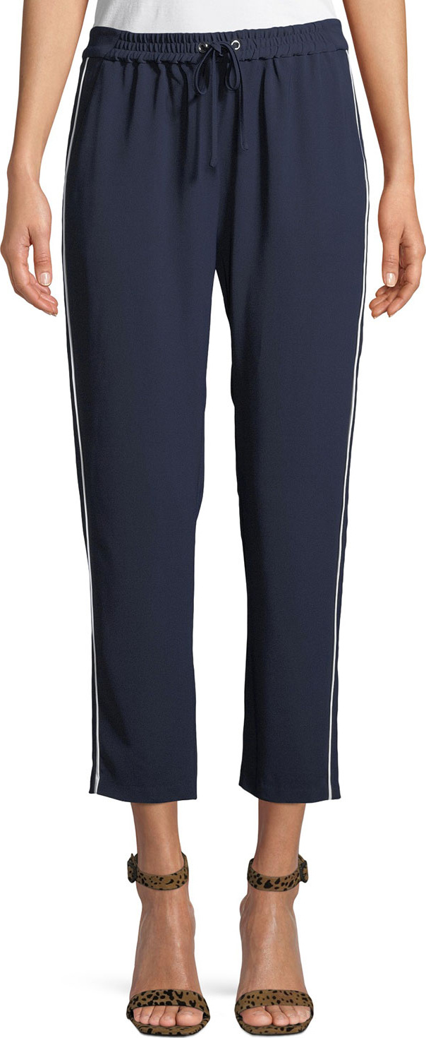 Parker Cassius Side-Stripe Combo Track Pants