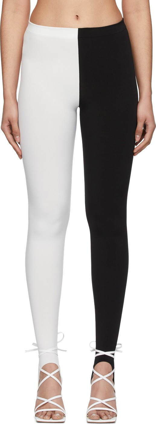A.W.A.K.E Black & White Sling Leggings