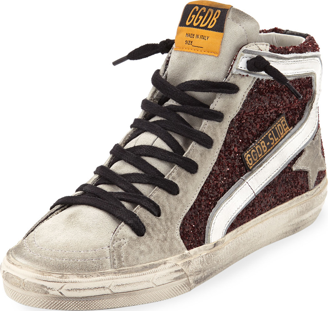 Golden Goose Deluxe Brand Mixed High-Top Sneakers