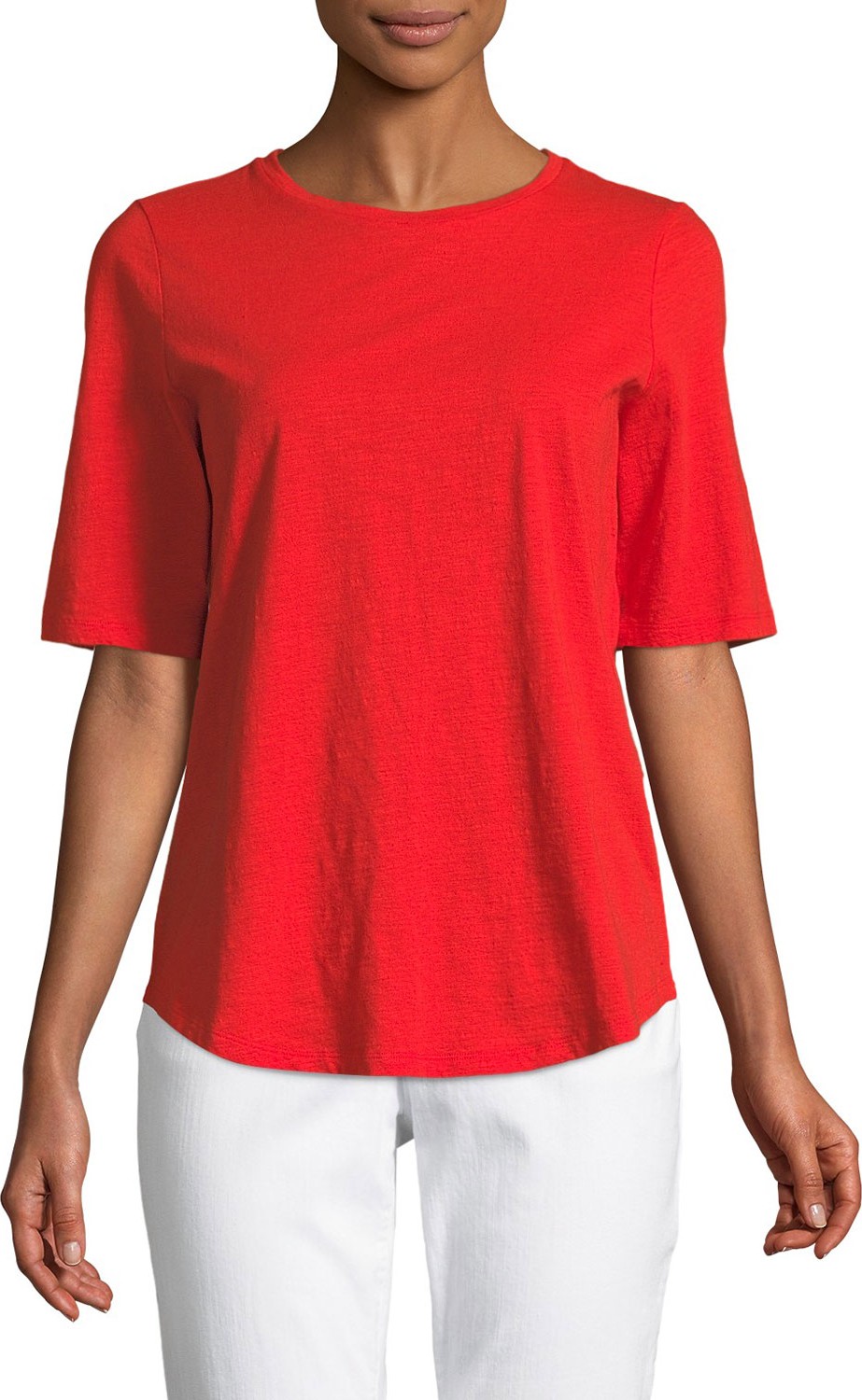 Eileen Fisher Organic Cotton Slub Top