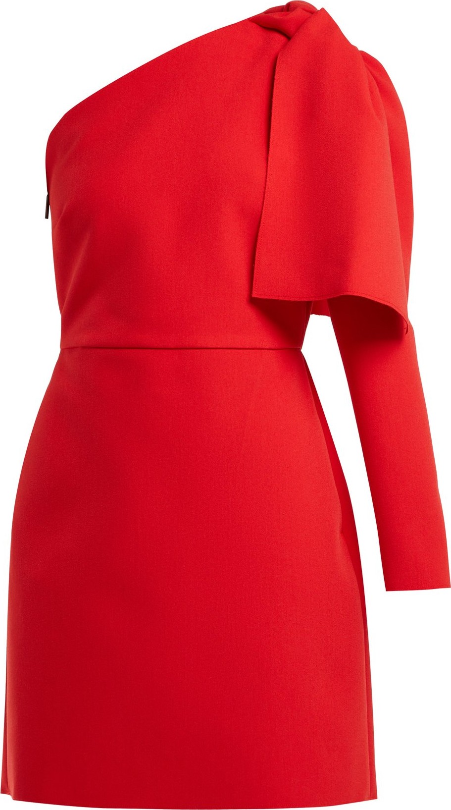 MSGM Bow-detail crepe mini dress