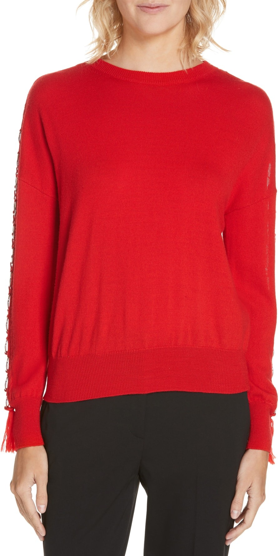 Jonathan Simkhai Ring Sleeve Wool Sweater