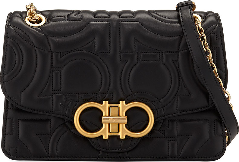 Salvatore Ferragamo Gancio-Quilting Shoulder Bag