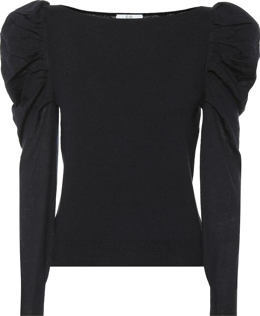 Co Cashmere puff-shoulder sweater