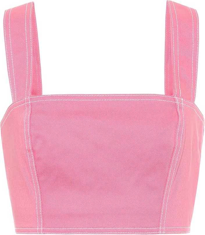 Balmain Stretch-cotton crop top