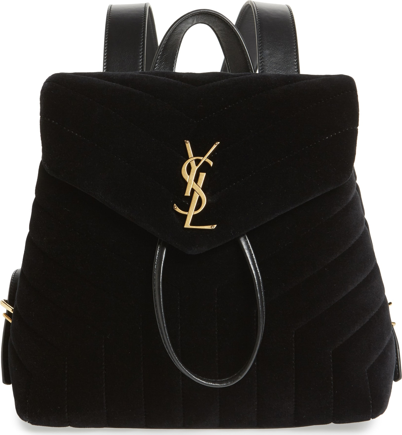 Saint Laurent Small Loulou Velvet Backpack