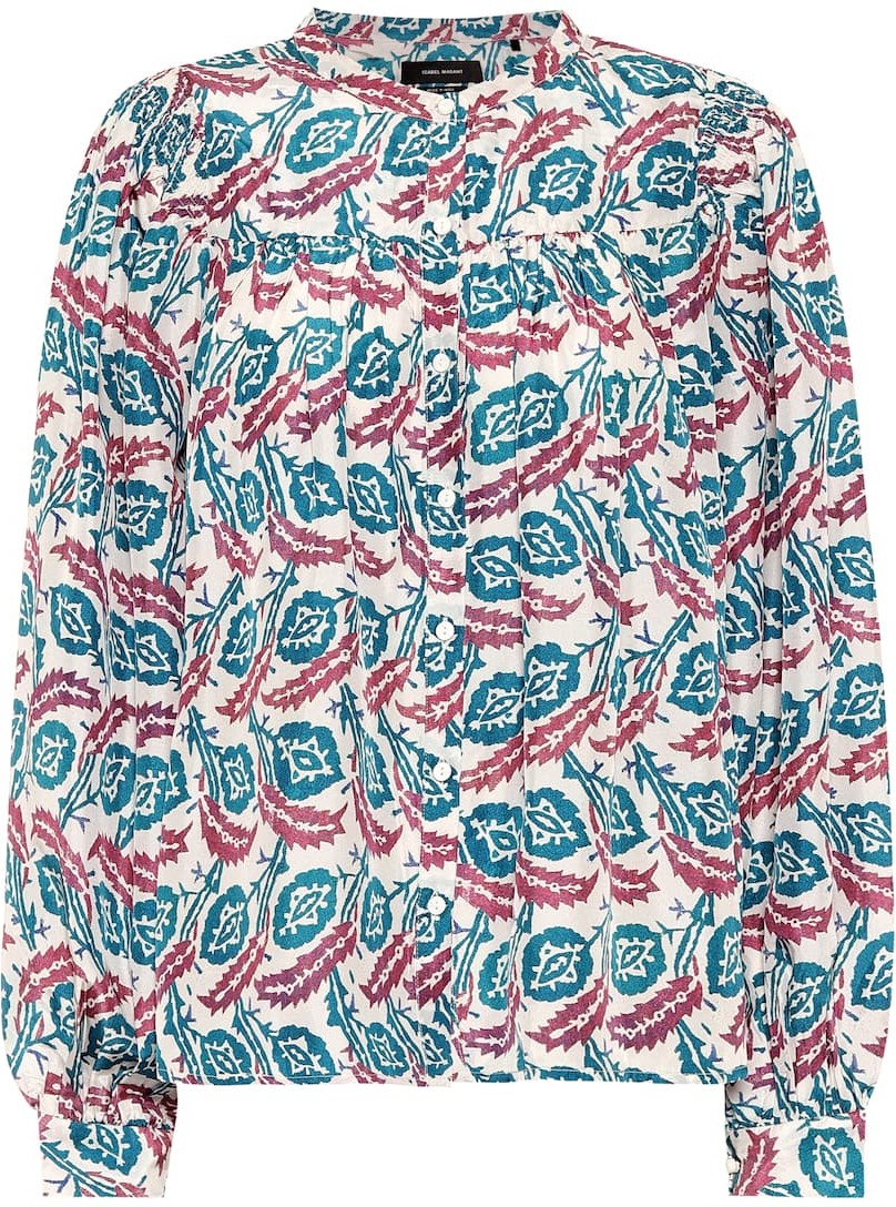Isabel Marant Ritonea printed silk blouse
