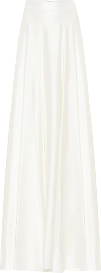 Max Mara Mentana satin bridal maxi skirt