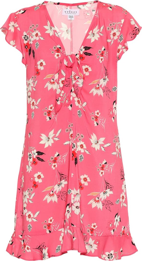 Velvet By Graham & Spencer Ryean floral dress