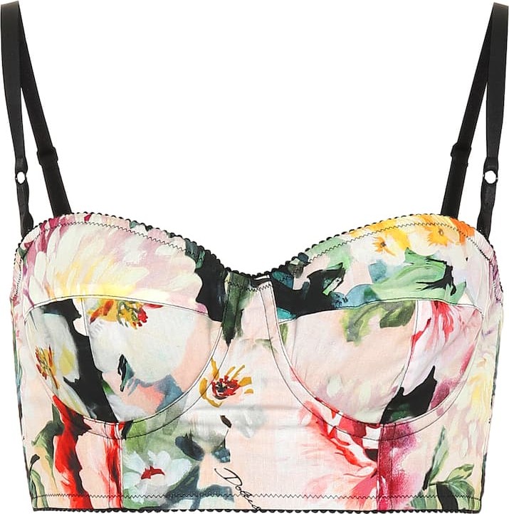 Dolce & Gabbana Floral-printed bustier