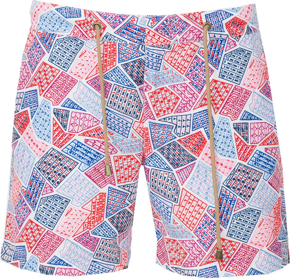 Thorsun geometric print swim trunks