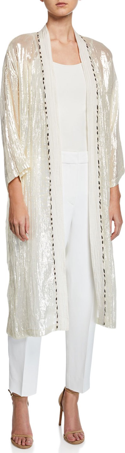 Forte Forte Metallic Silk Kimono Duster