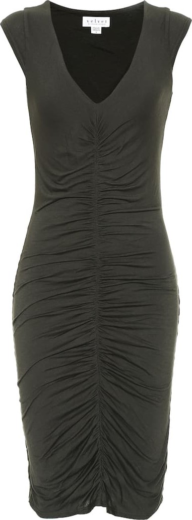 Velvet By Graham & Spencer Franzi cotton-jersey dress
