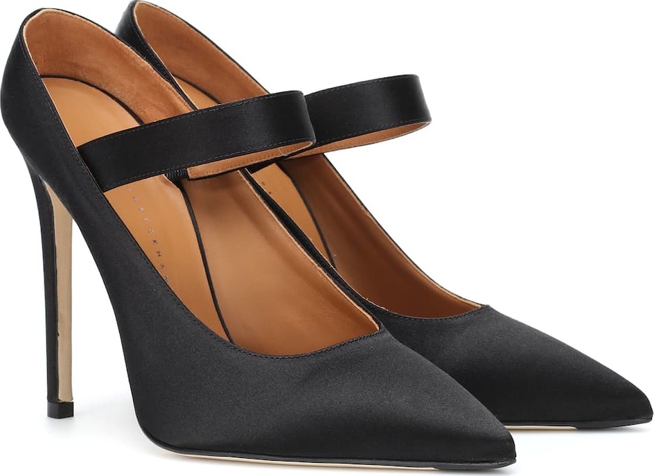 Victoria Beckham Solar satin pumps