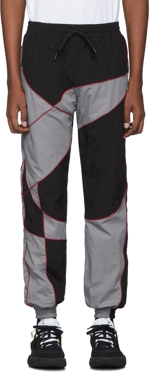 Liam Hodges Black Silicone Detail Track Pants