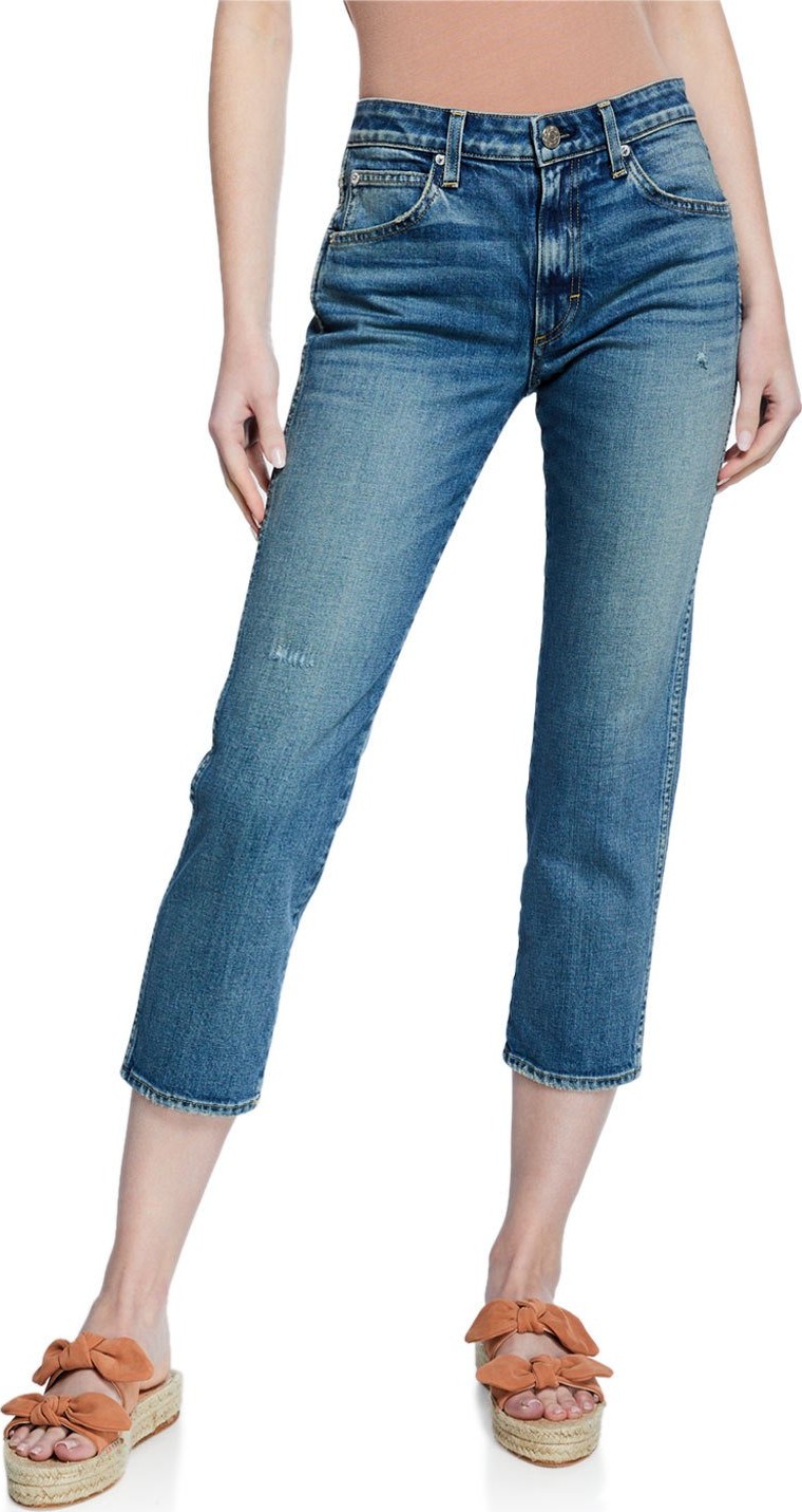 AMO Syd Cropped Straight-Leg Jeans