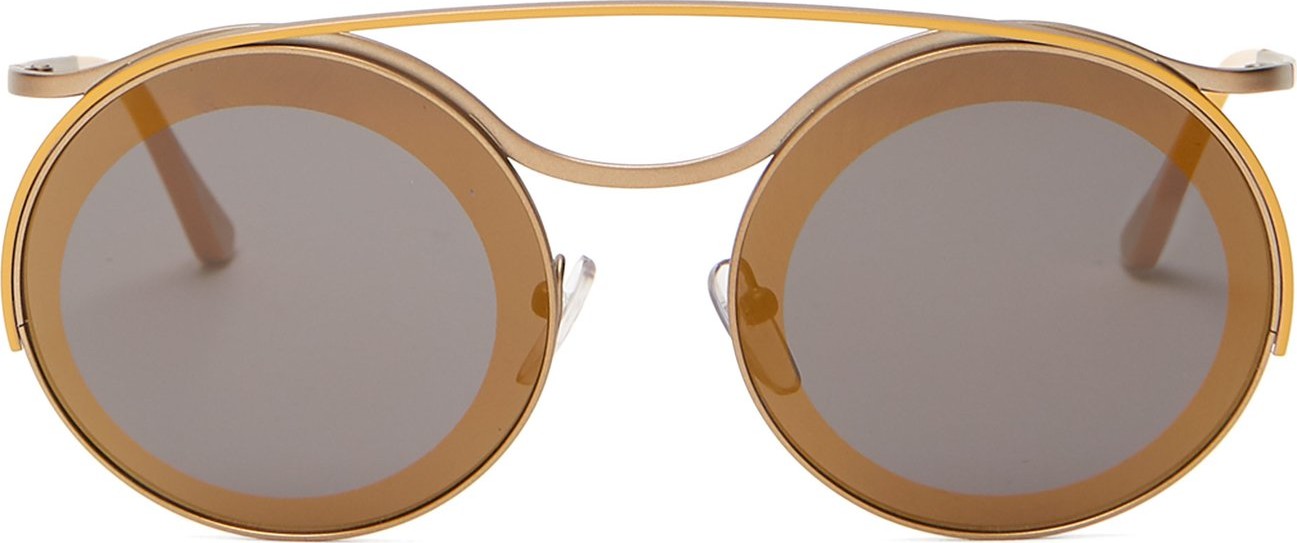 Marni Calder round-frame metal sunglasses