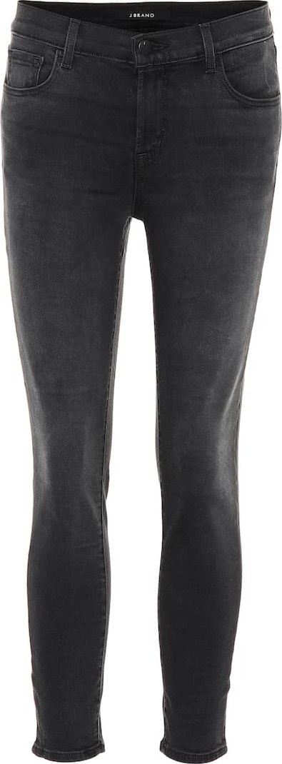 J BRAND Selena cropped mid-rise skinny jeans