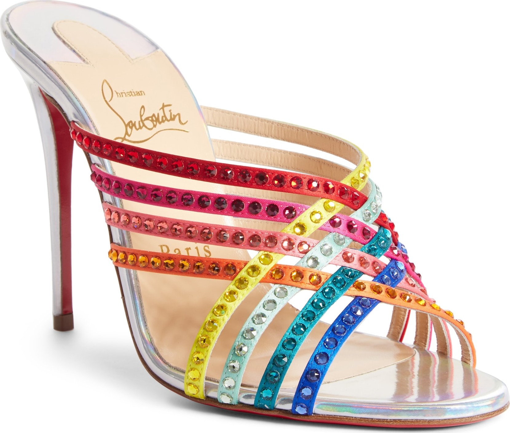 Christian Louboutin Marthastrass Jewel Rainbow Sandal