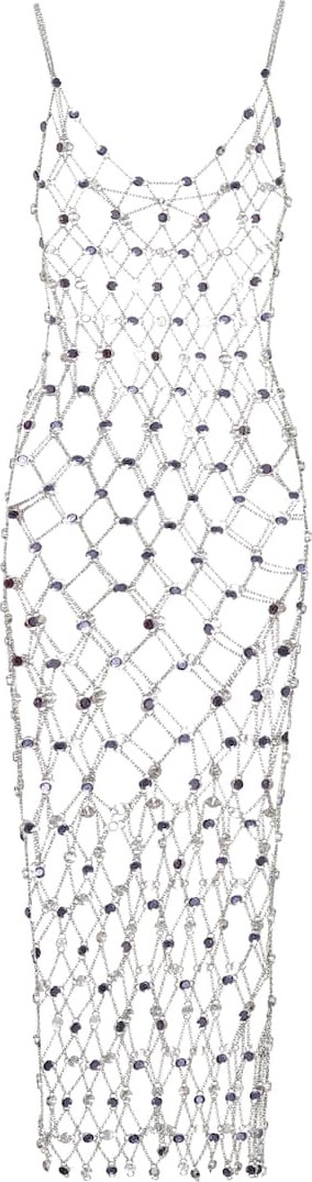 Paco Rabanne Exclusive to Mytheresa – Embellished chain dress