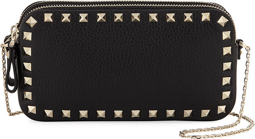 Valentino Rockstud Pouch On Chain Wallet