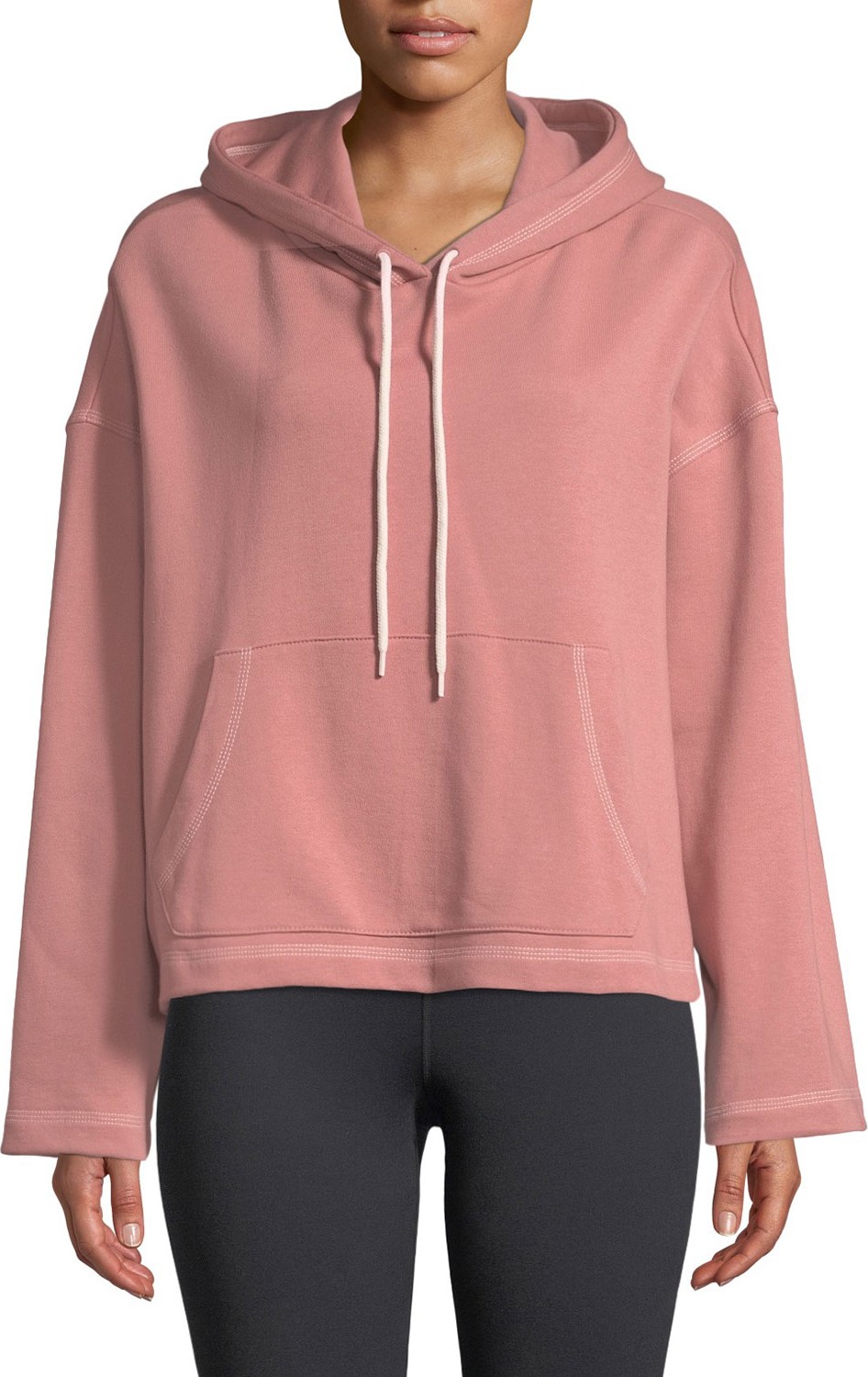 Nylora Mila Hooded Cotton Active Pullover Sweater
