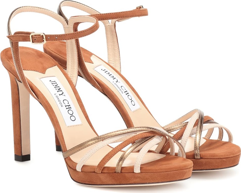 Jimmy Choo Lilah 100 suede sandals