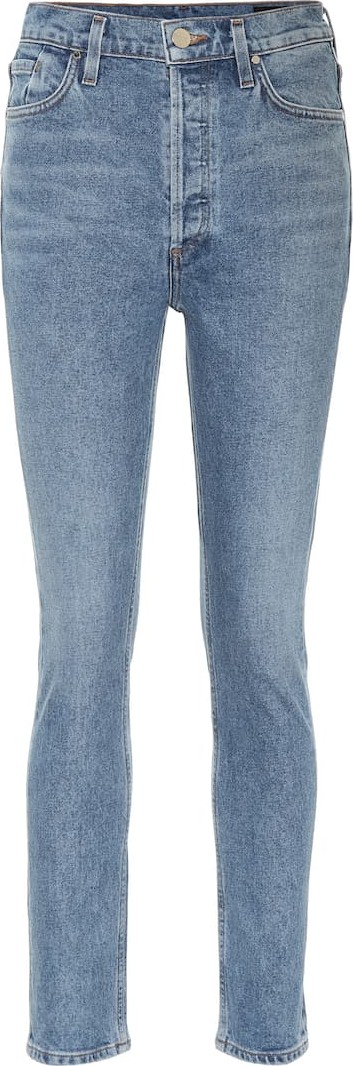 GOLDSIGN The High-Rise slim-straight jeans